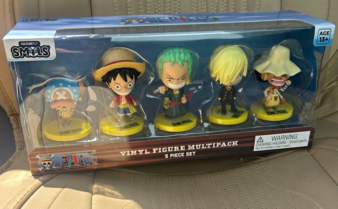 CultureFly One Piece Vinyl Figure Multipack 5-Pack Luffy Zoro Sanji Chopper