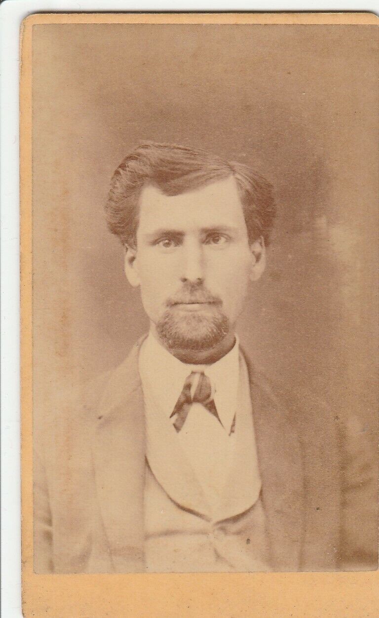 Marshalltown IA~Manville& Jarvis Photography~Gentleman~Carte de Visite~c1875 CDV