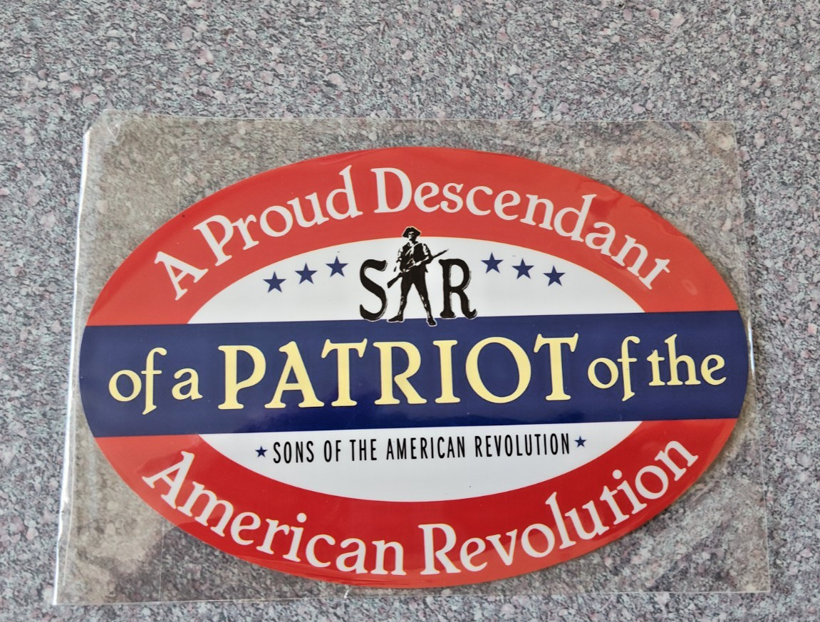 Sons of The American Revolution Magnetic Car Decal 6\