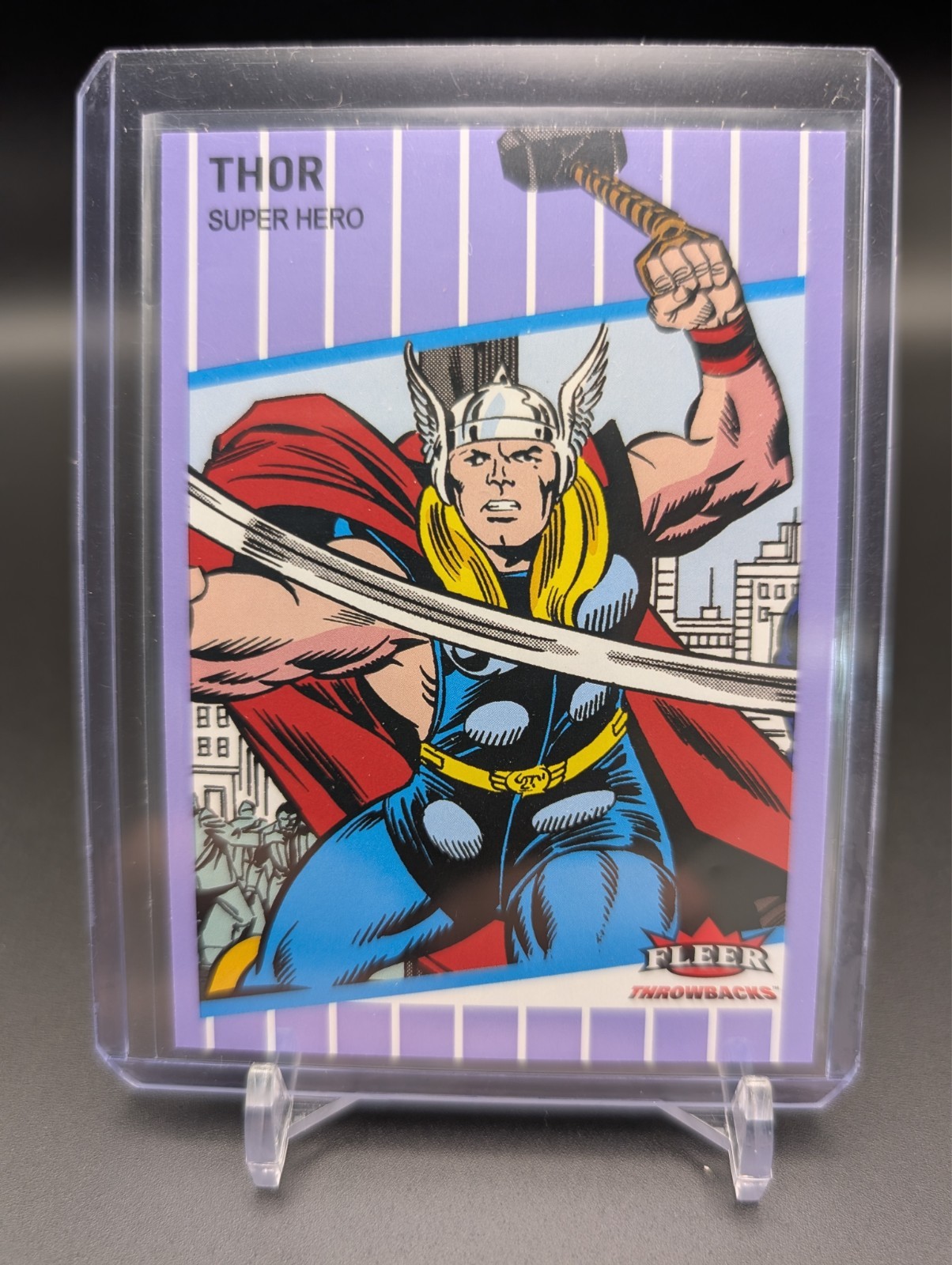2023 Fleer Throwbacks '89 Marvel Edition THOR #21 Purple Parallel /5