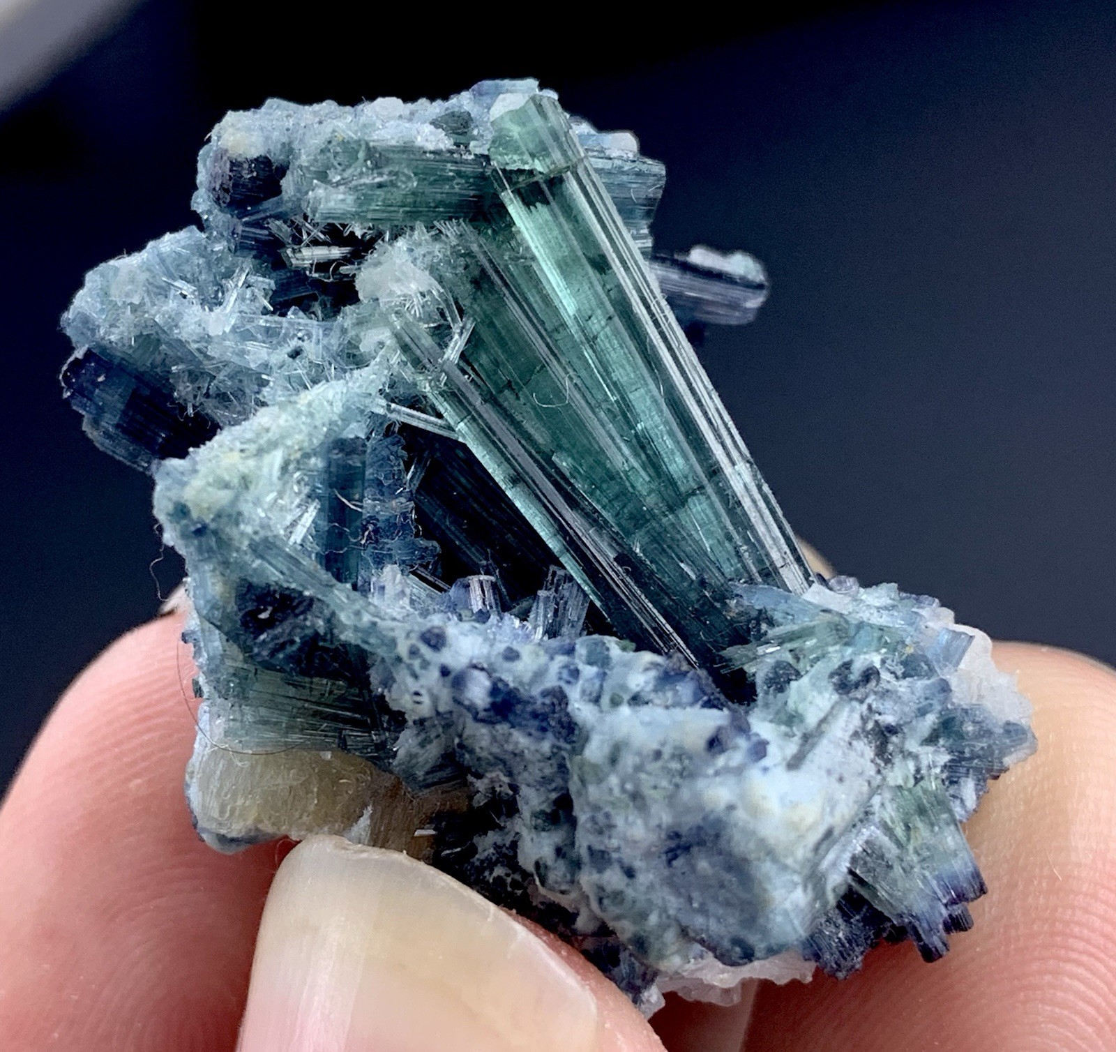 88 Cts Bunch Of Tourmaline Crystal Specimen From Afghanistan.