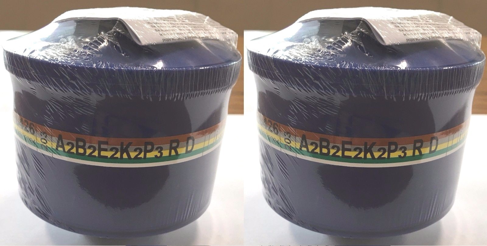 NBC Gas Mask Filters 40mm NATO fits Israeli Mask BRAND NEW, EXP: 2030+   2-PAK