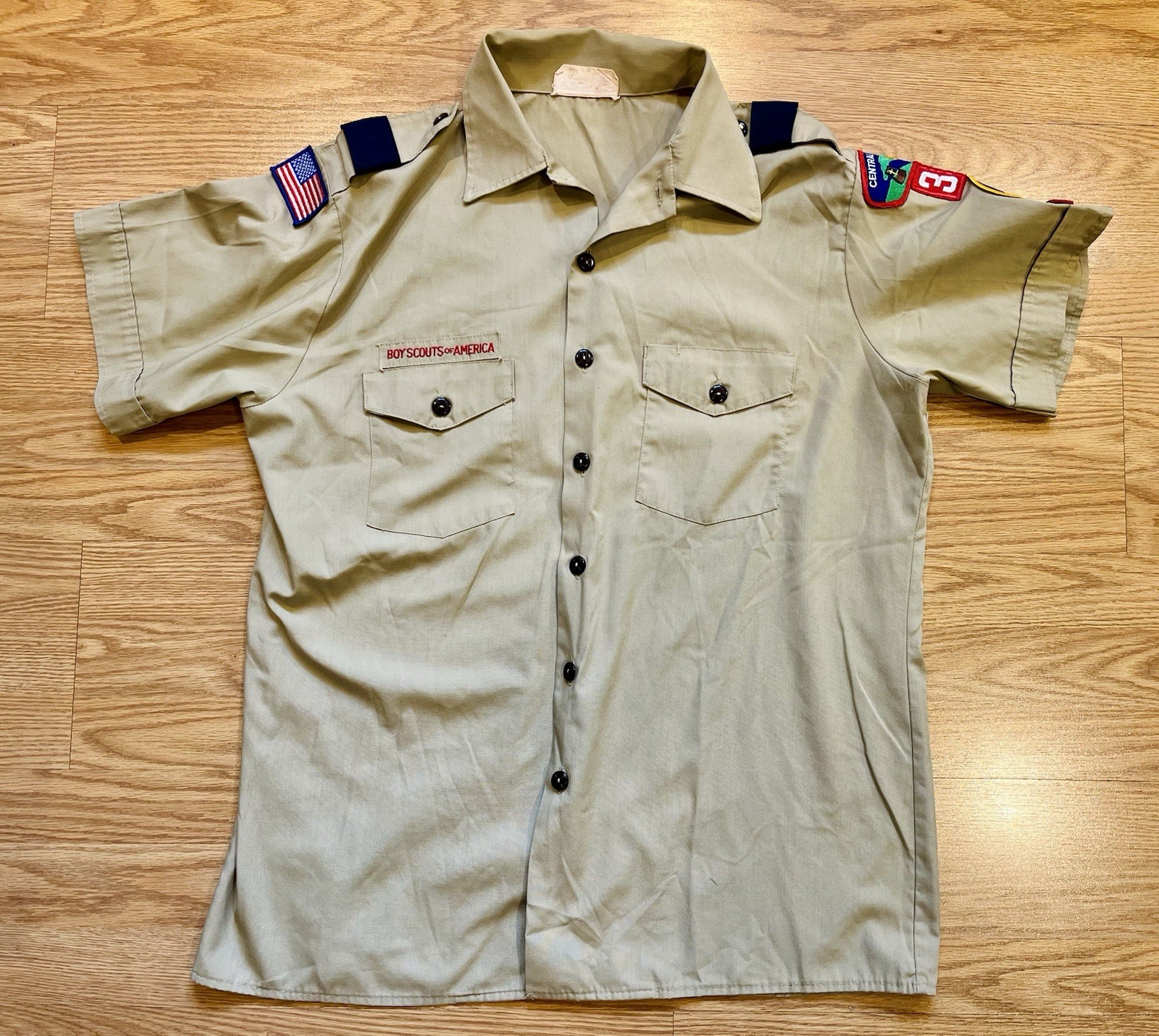 Official Boy Scouts of America Men's Uniform Shirt Large 59493 NC Den Leader