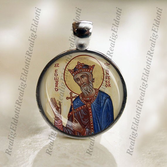 St Edward the Confessor Saint Christian Catholic Medal Pendant For Necklace