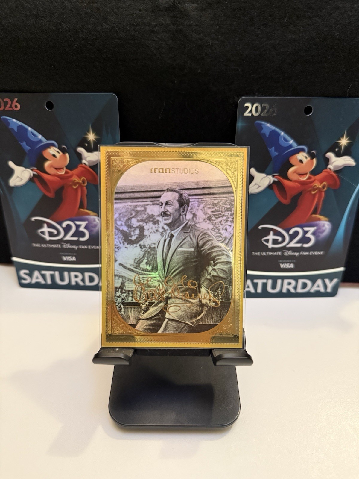 D23 Expo Exclusive Walt Disney Iron Studios Limited Gold Foil Collectible Card