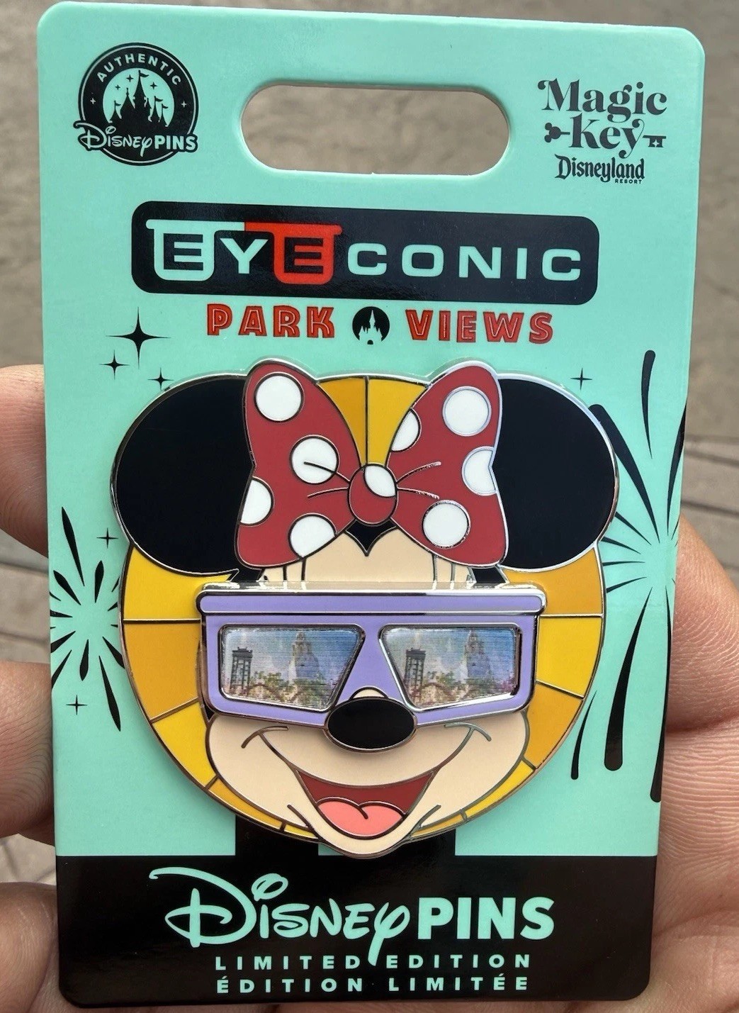 Disney Eyeconic Park Views Minnie Mouse Magic Key Holder Pin LE 3000 2026