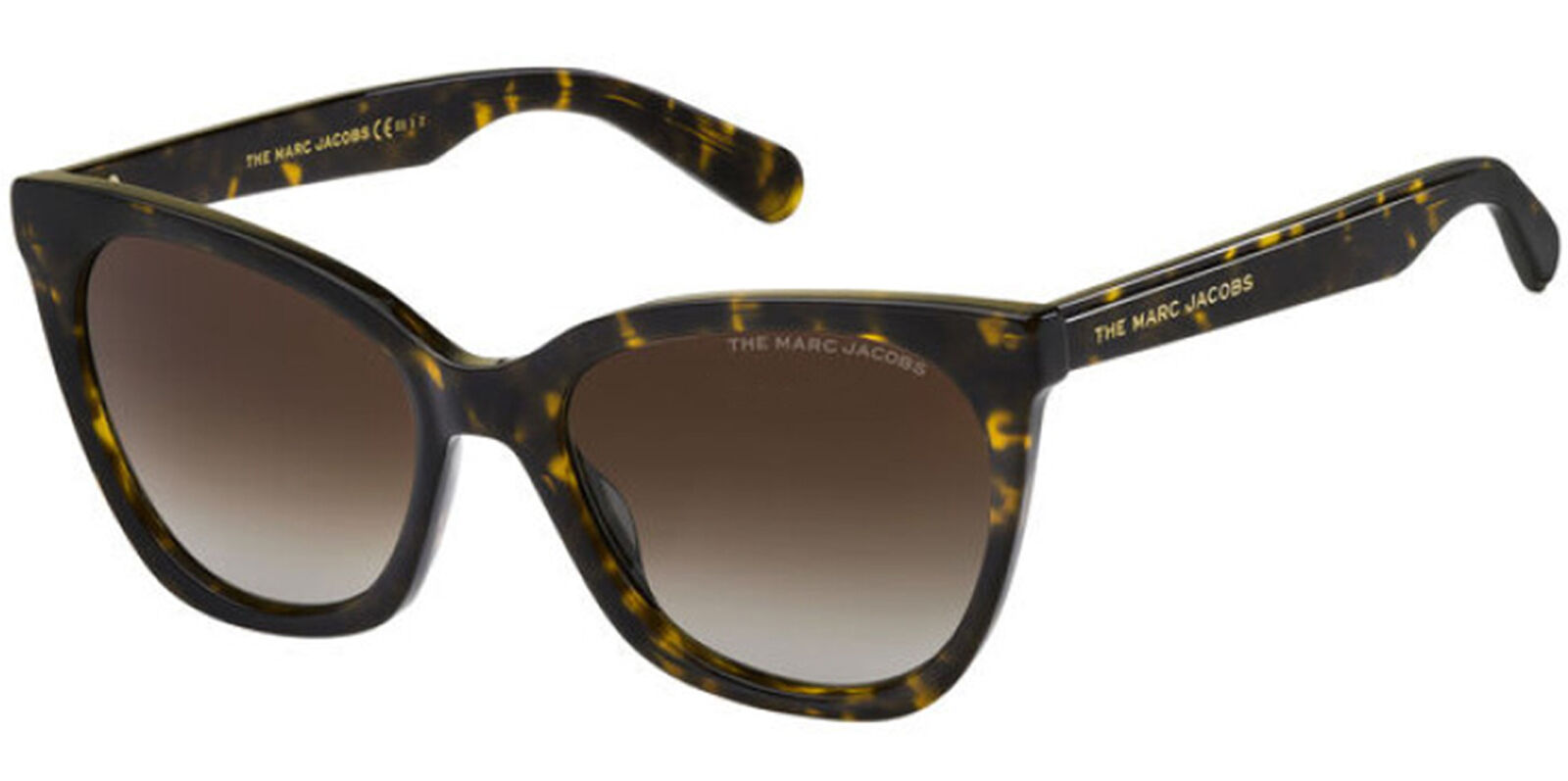 The Marc Jacobs Polarized Women\'s Havana Cat-Eye Sunglasses MARC500S 0086 LA