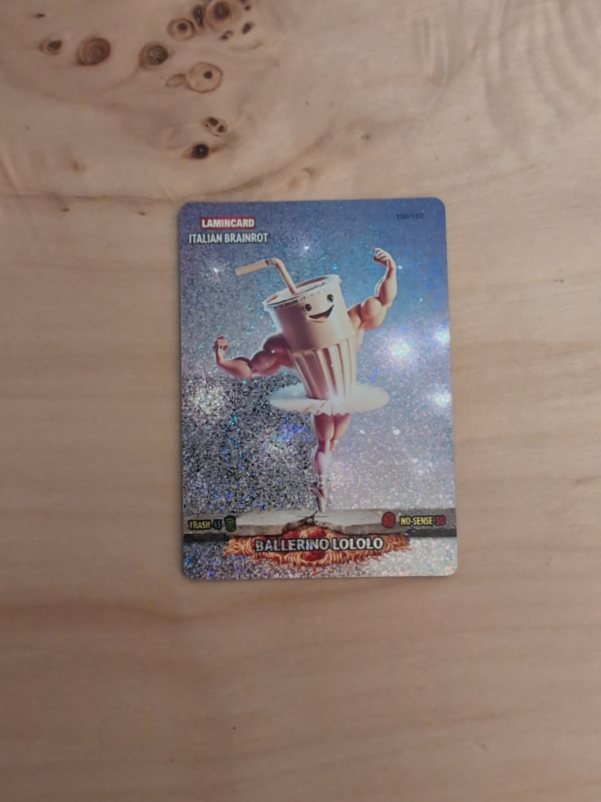2025 Lamincard Italian Brainrot  1st Edition Ballerino Lololo Sparkle Rare