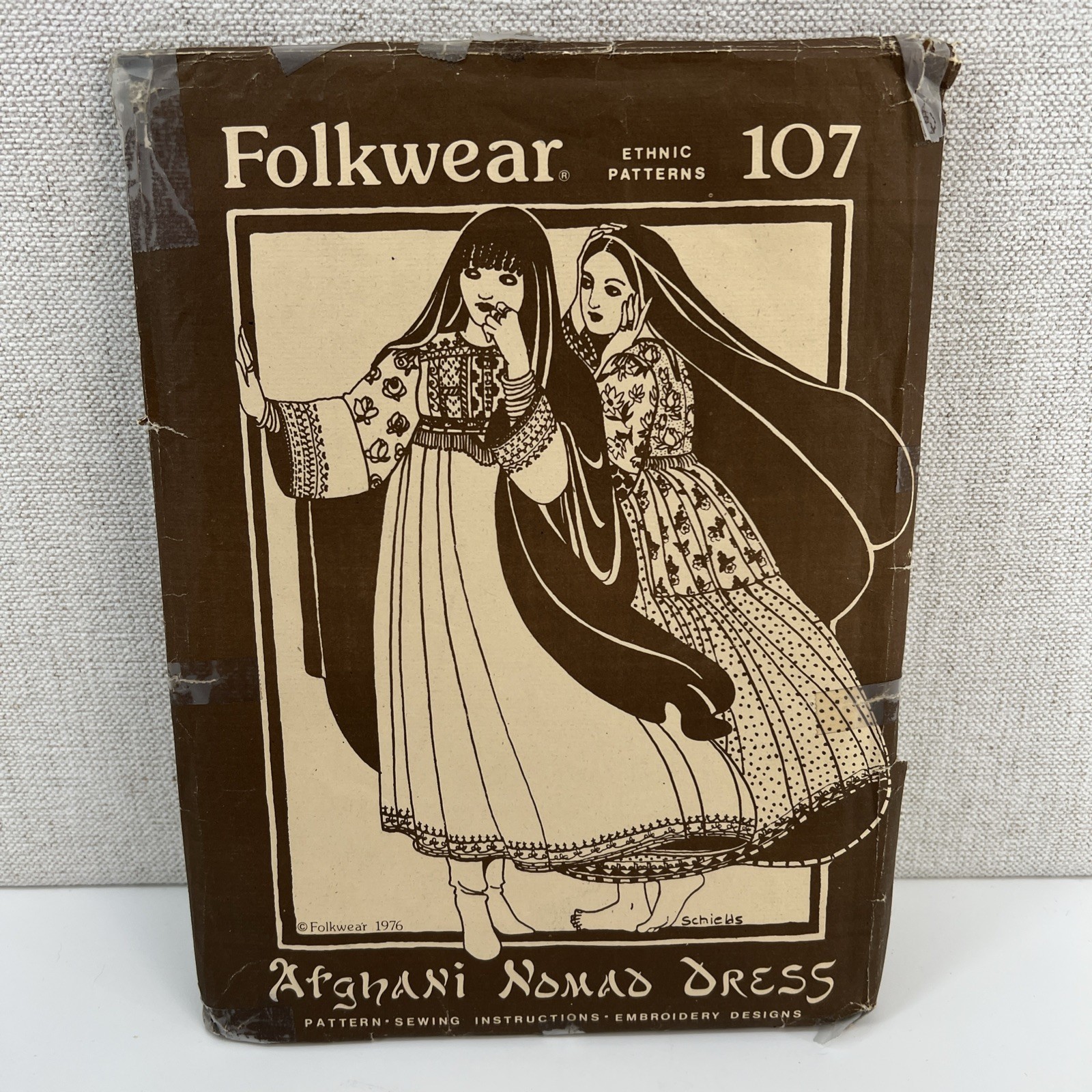Folkwear Pattern #107 Afghani Nomad dress  Women’s sizes 6-16