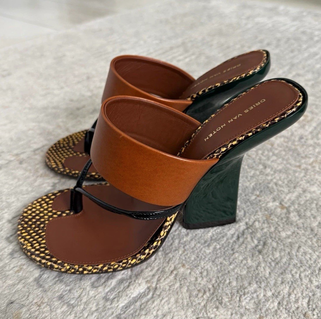 Dries Van Noten Womens Mule Heel Size 39 Dries Van Noten Womens Mule Heel Size 39