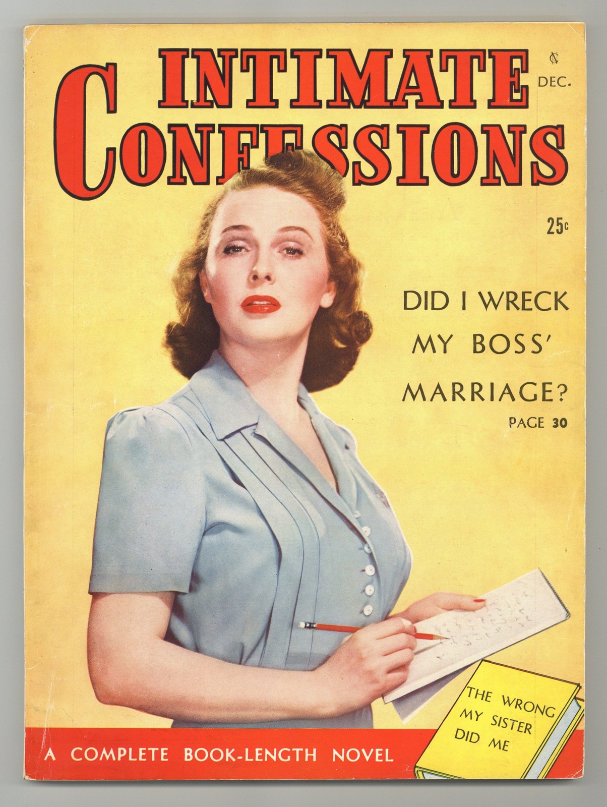 Intimate Confessions Magazine Vol. 1 #1 VG/FN 5.0 1941