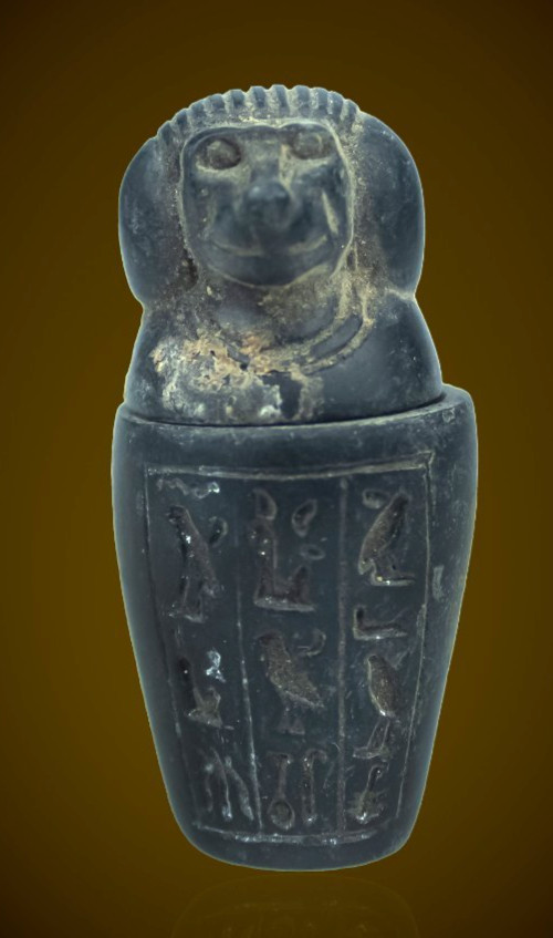 Egyptian Antiques Canopic Jar Authentic Ancient Statue Artifact Figure