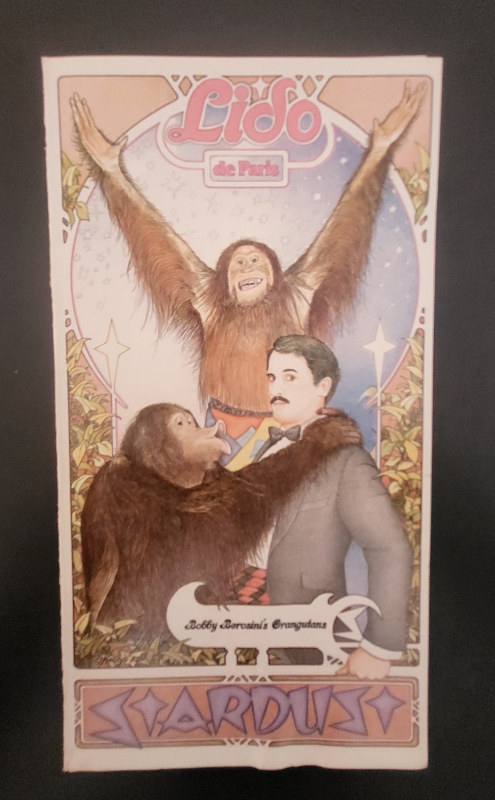 Vintage Lido de Paris Stardust Las Vegas Program Bobby  Berosini\'s Orangutans