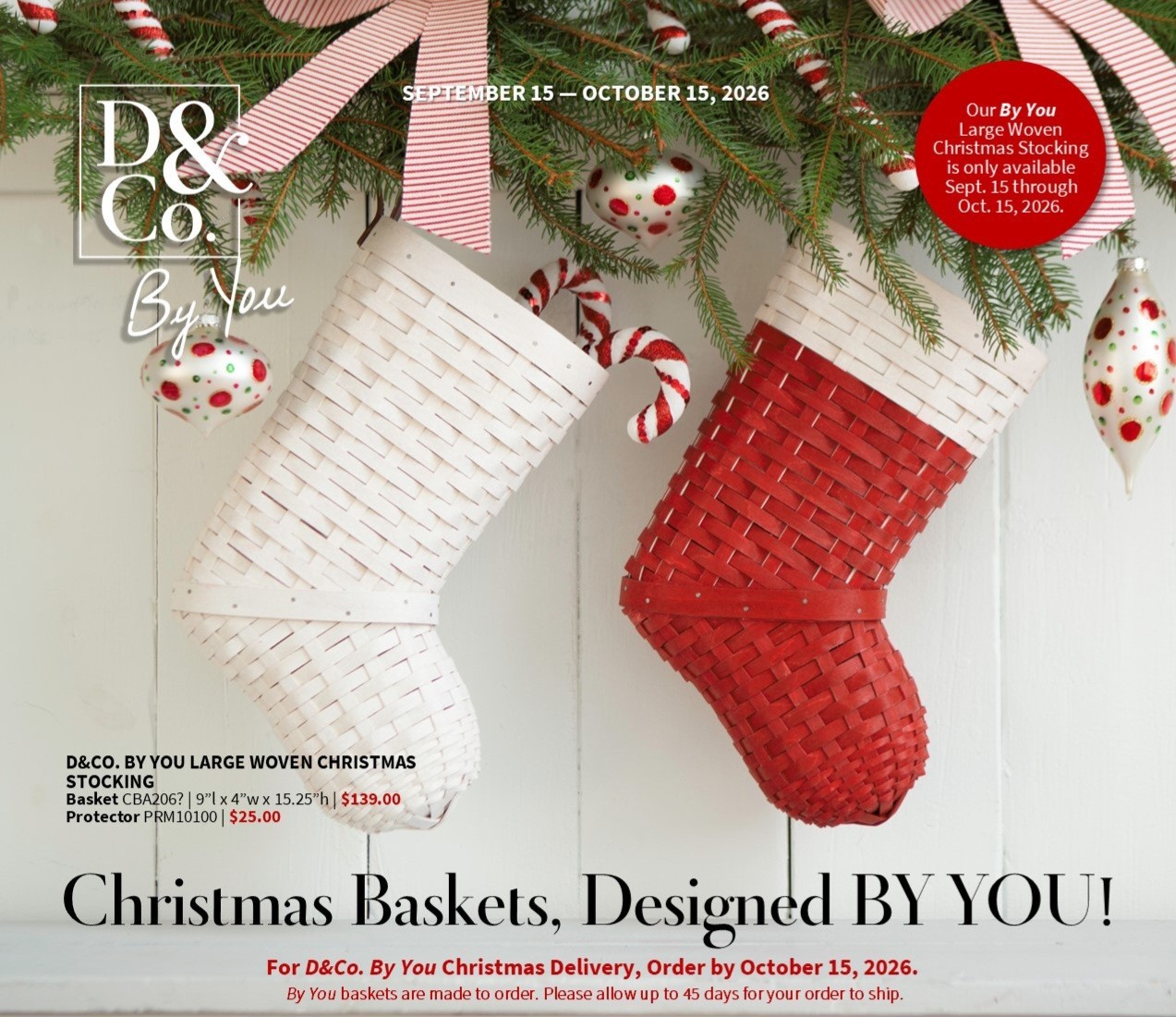 Dresden & Company - BY YOU CHRISTMAS STOCKING BASKET - 2026- Longaberger Weavers