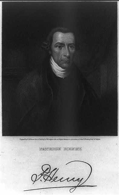 Photo:Patrick Henry 1736-1799 Virginia Governor Portrait Engraving 1800s