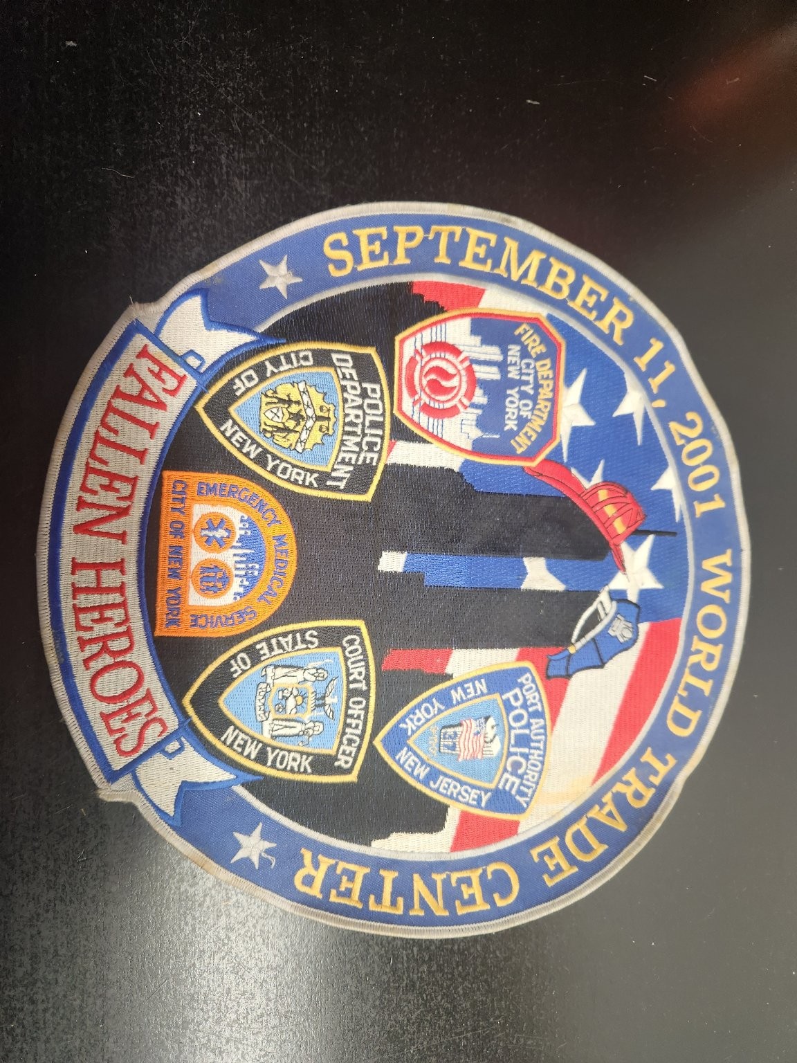 Army 9/11 World Trade Center Fallen Heroes Commemorative Patch-12 Inches
