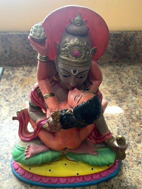 SHIVA /SHAKTI TANTRIC DIVINE UNION VINTAGE GANGES CLAY 45 YRS OLD UBER RARE JBL