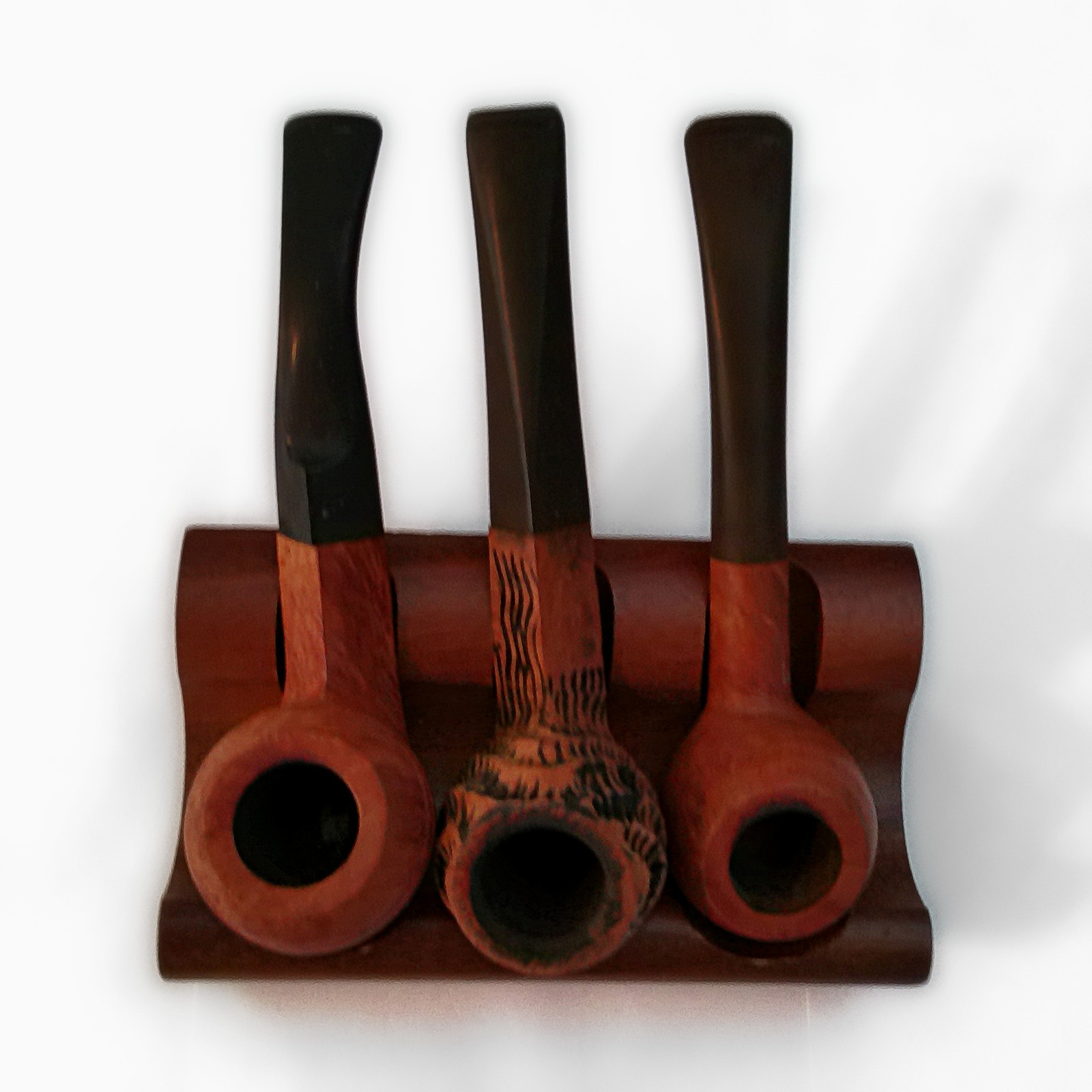 Estate Briar Tobacco Pipe Lot of 3 Tinder Box St Tropez St Claude France Rack