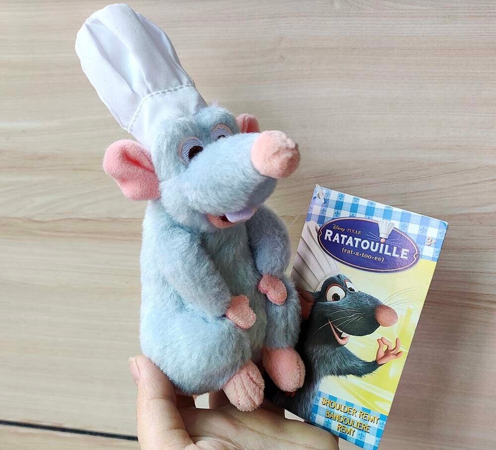 Disney Store Ratatouille Chef Remy Magnetic Shoulder Plush Toy New