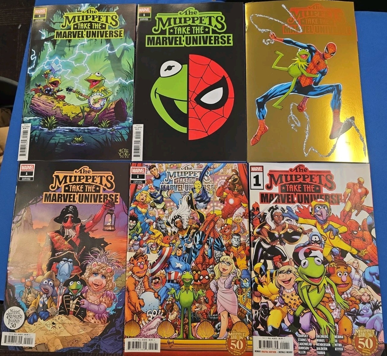 Muppets Take The Marvel Universe #1 6 Cover Set Humberto Ramos Etc