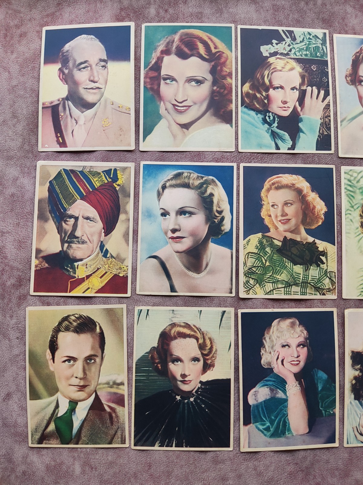 Vintage 1930s Nestlé Stars Of The Silver Screen Cards 21 Real Photo 