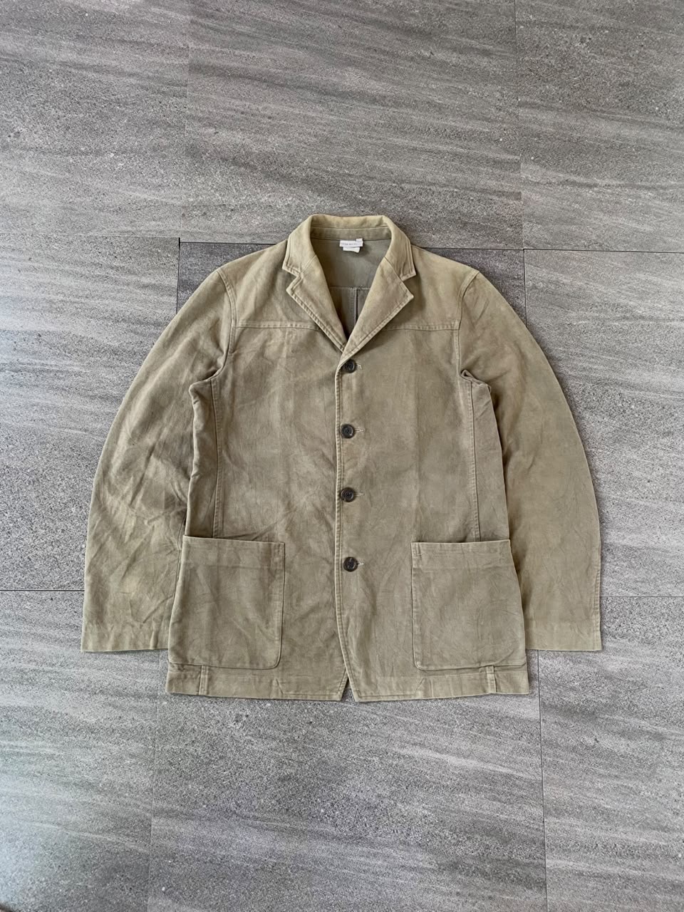 Dries Van Noten Faded Chore Coat Blazer Jacket