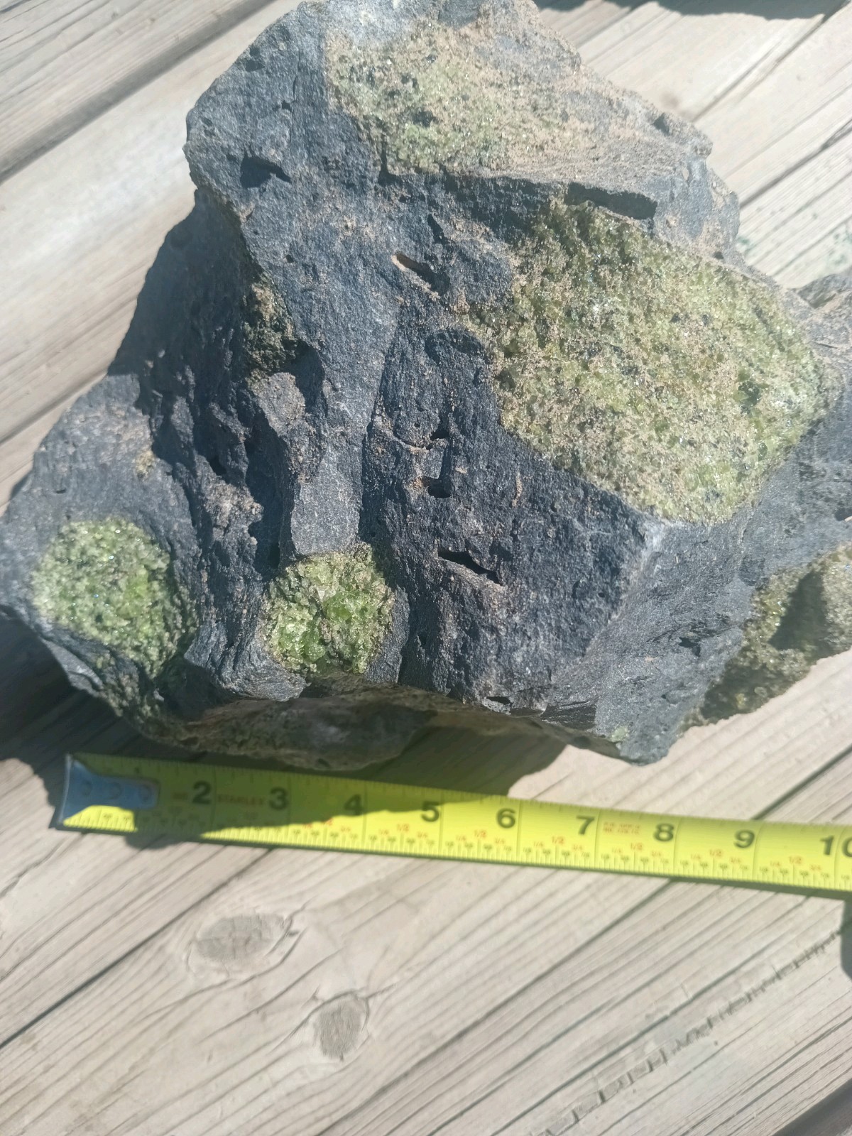 San Carlos Apache Res, AZ Peridot Phenacrist Crystals in Basalt 7,760 grams
