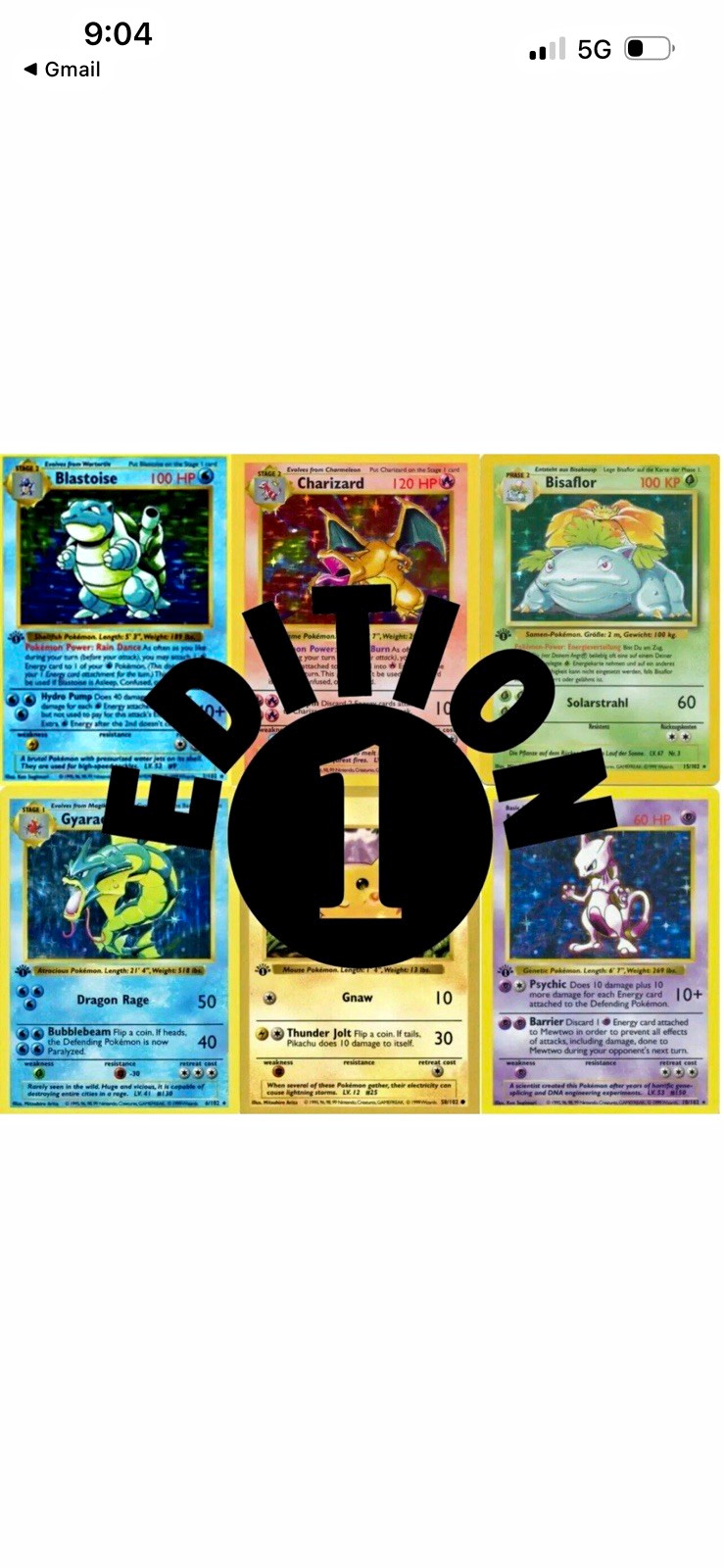 1 pokemon 1st edition card