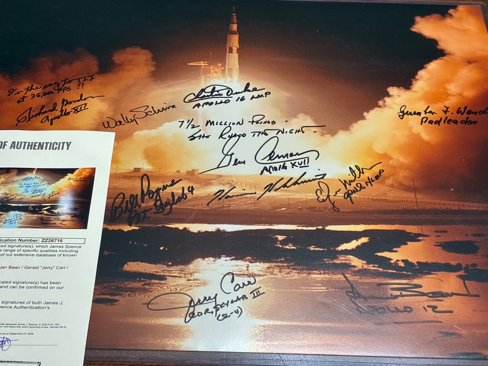 APOLLO 17  signed \
