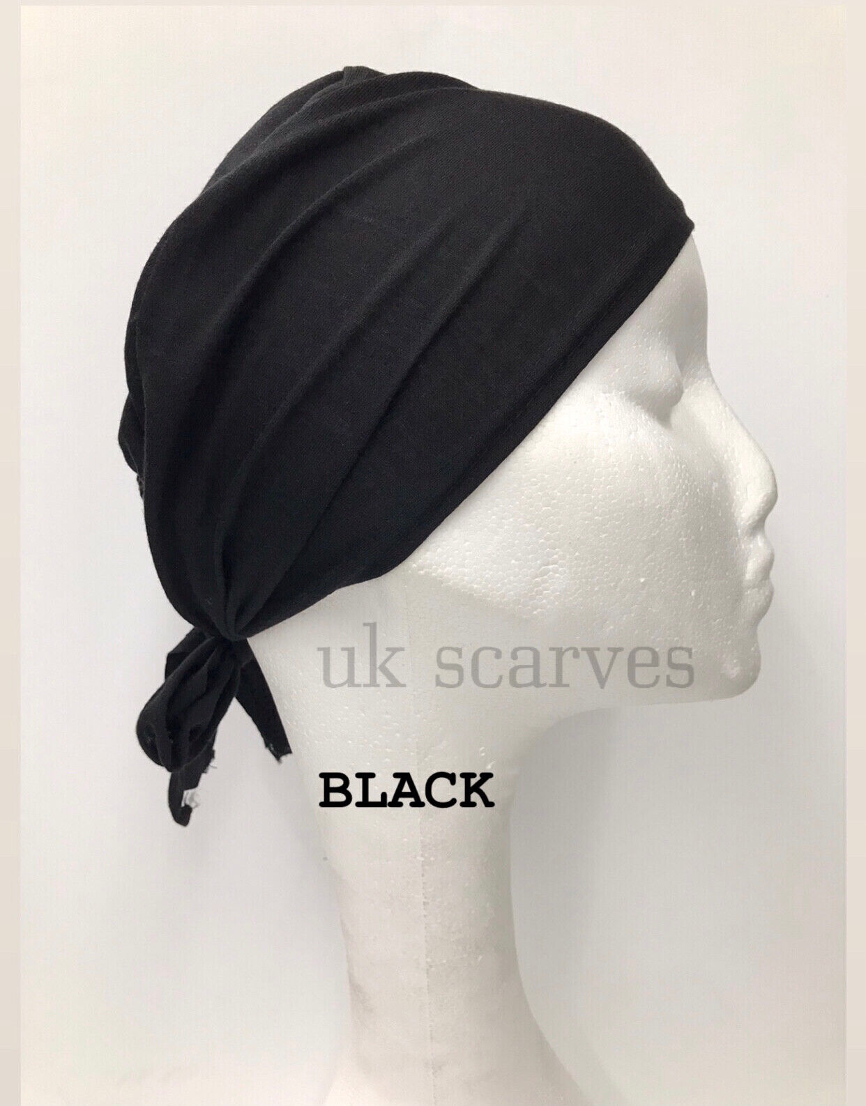 Women Ladies  Under Scarf Hijab TIE BACK Bone  Bonnet Cap 17 Colours Stretchable