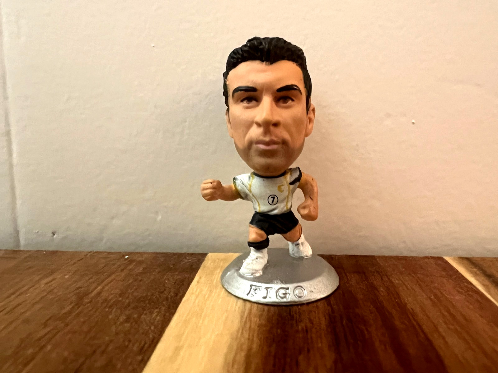 Luis Figo Portugal Away Corinthian MicroStars Figurine - Silver Base - MC5776