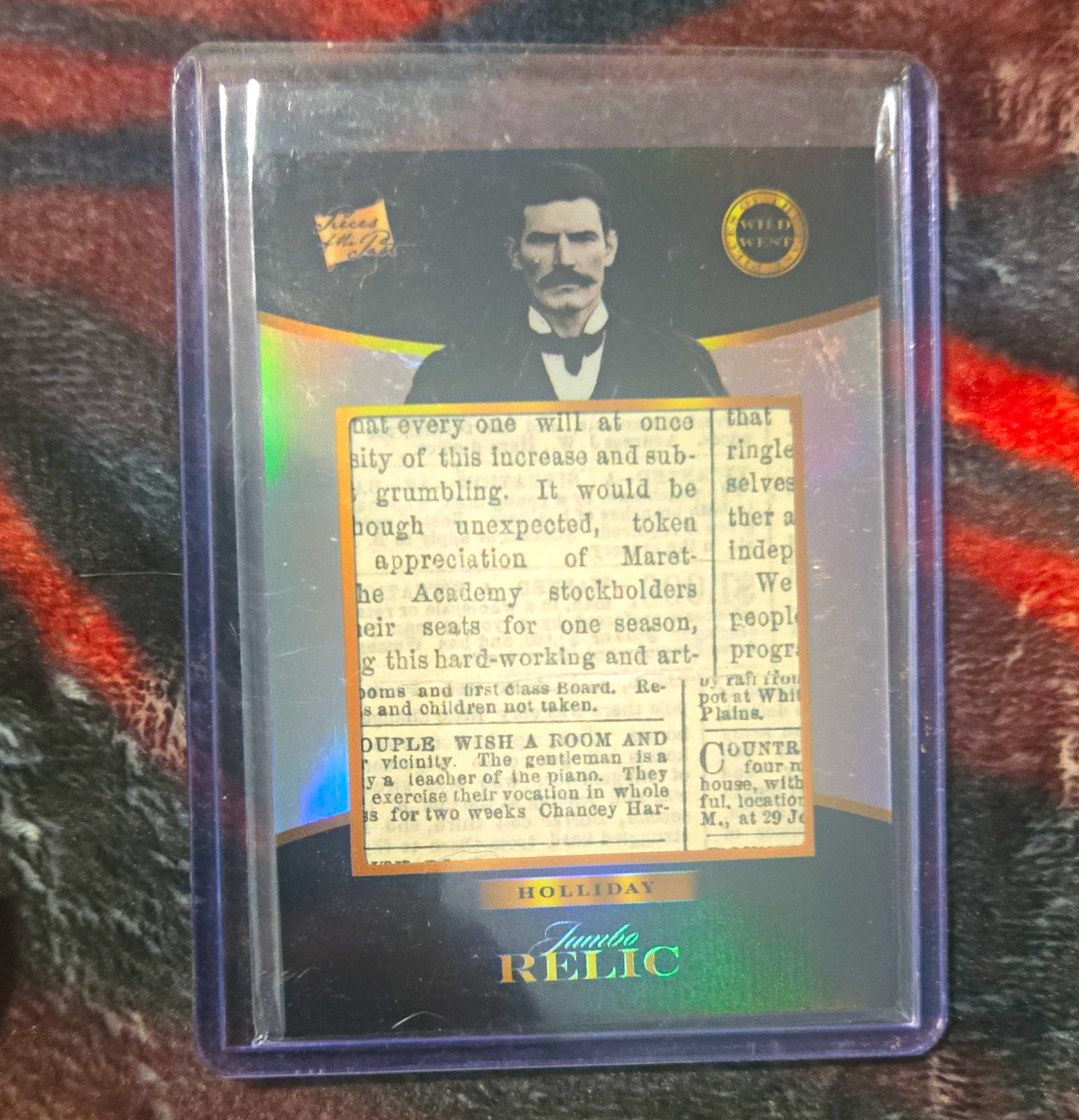 2025 Pieces of the Past Wild West Edition Doc Holliday Relic Insert Card #763