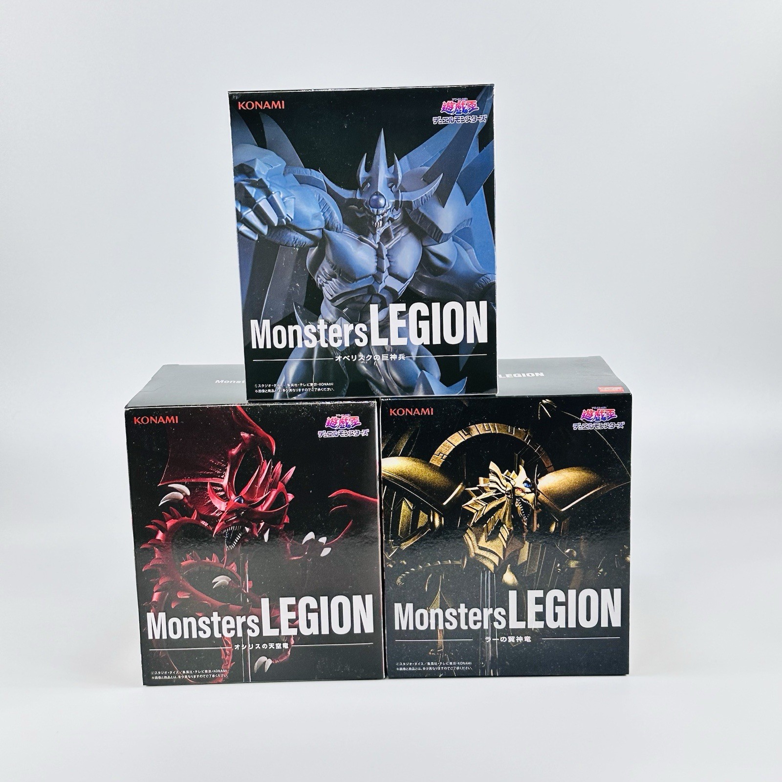 Yu-Gi-Oh Series Monsters LEGION Slifer the Sky Dragon Ra & Obelisk Set of 3