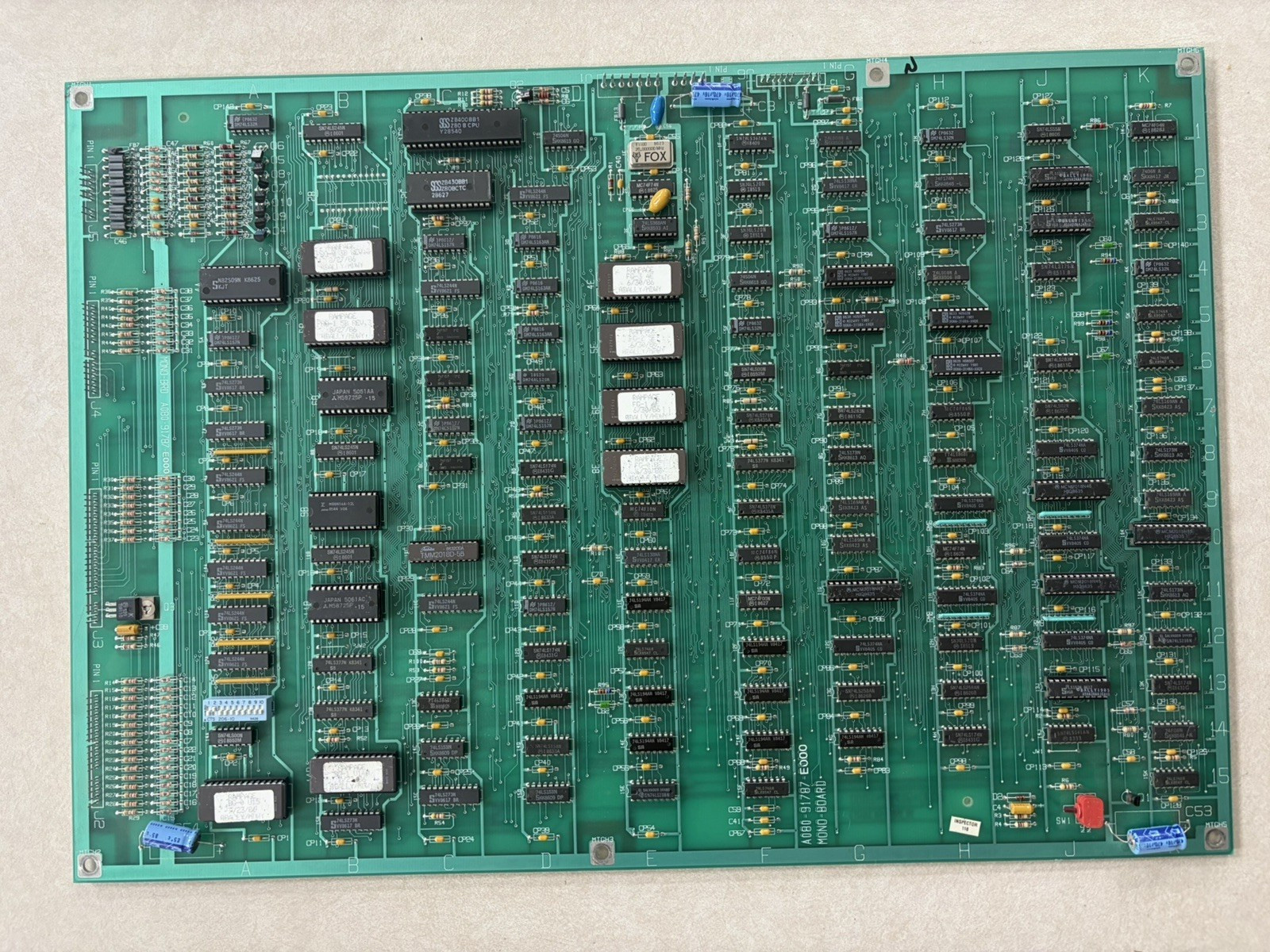 Rampage Arcade PCB Bally Midway 1986 TESTED WORKING 100% Rare Rampage Arcade PCB Bally Midway 1986 TESTED WORKING 100% Rare