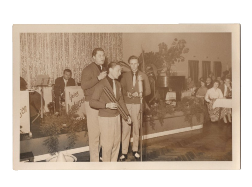 Vintage RPPC Live Music Performance Stage Musicians Band Concert Photo Postcard