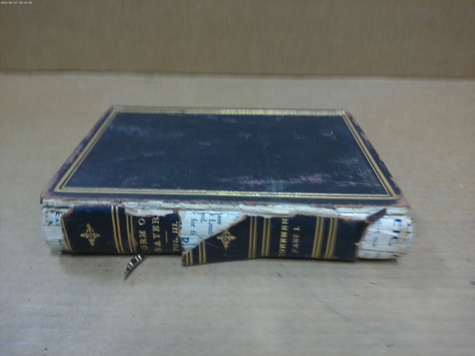 Antique Sephardic Jewish Prayer Book Day of Atonement Service Vol 3