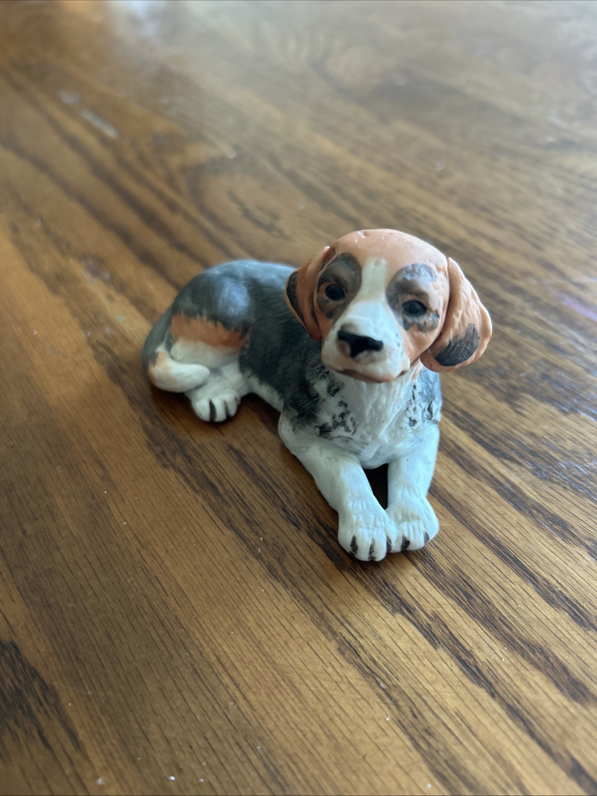 Enesco Vintage Ceramic Beagle Dog Figurine Kathy Wise 1986 Made In Korea