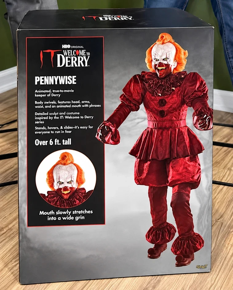 2026 Spirit Halloween Animated Pennywise IT Welcome to Derby Animatronic IN-HAND