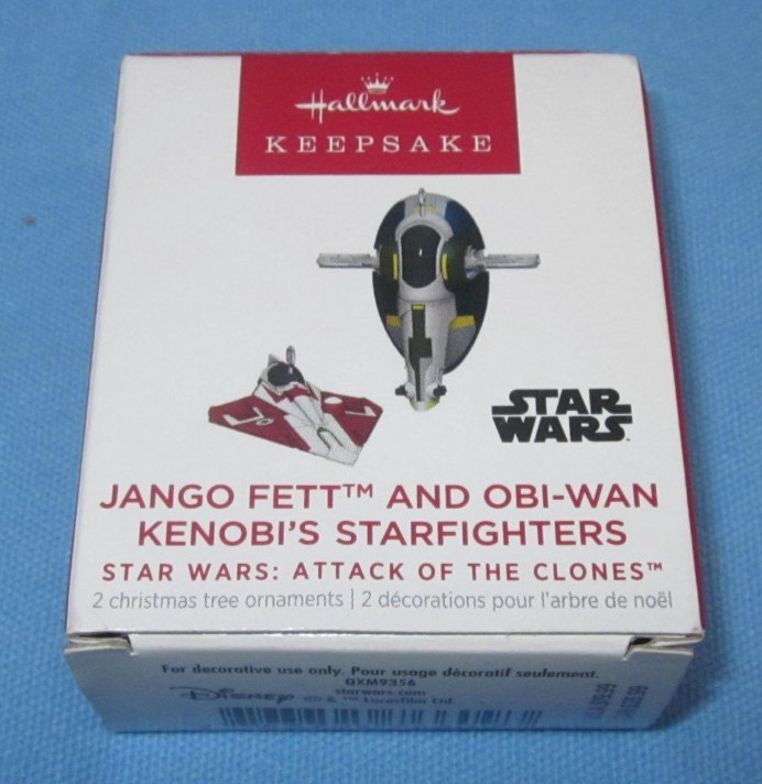 a 2022 Hallmark Miniature Christmas Ornament ~ Star Wars Starfighters