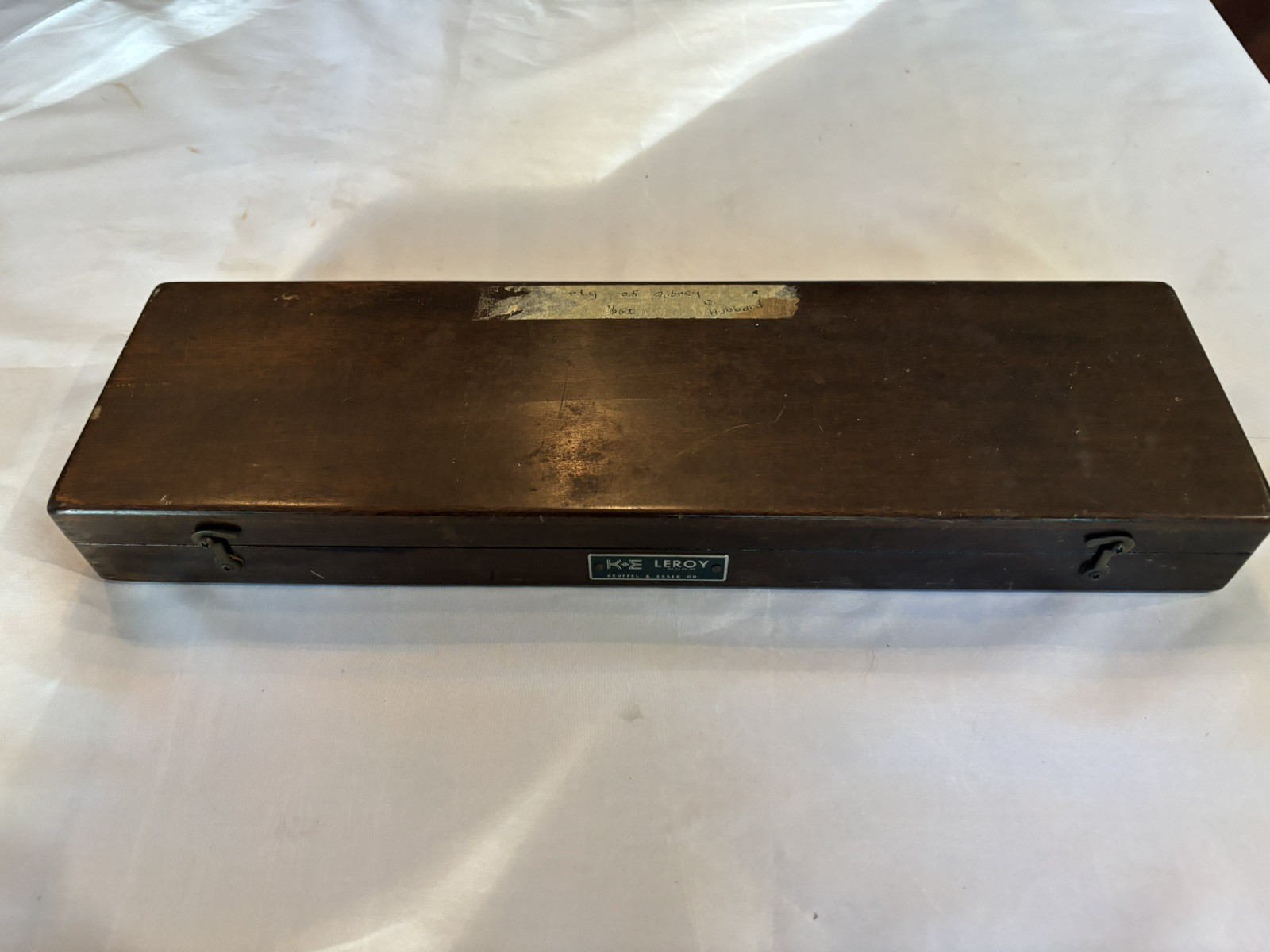 Vintage K&E Leroy Lettering Set Keuffel & Esser Drafting Wood Case *Incomplete*