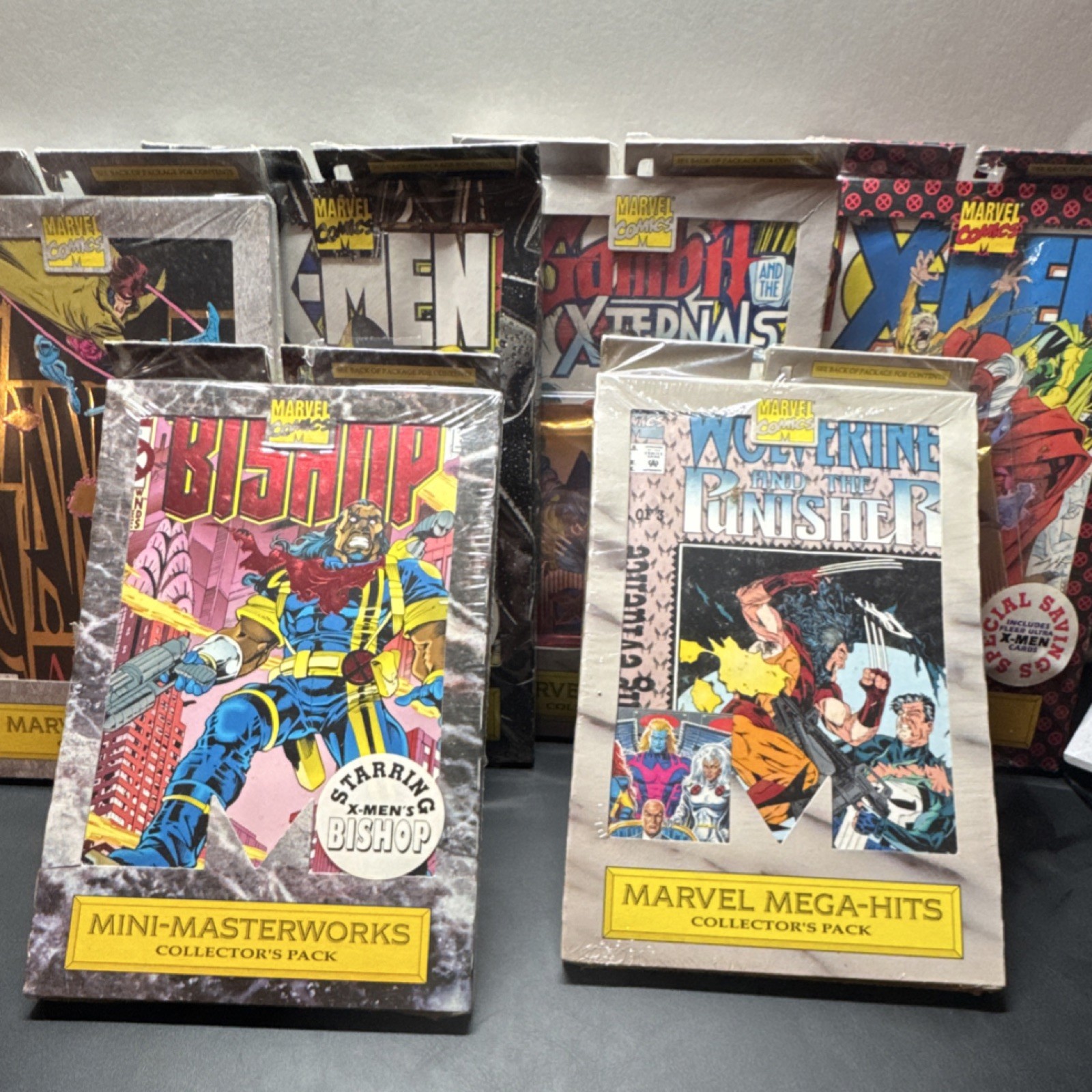 1995 Marvel Comics Collector Packs-LOT (6) Original Sealed, Unseen FLEER Cards