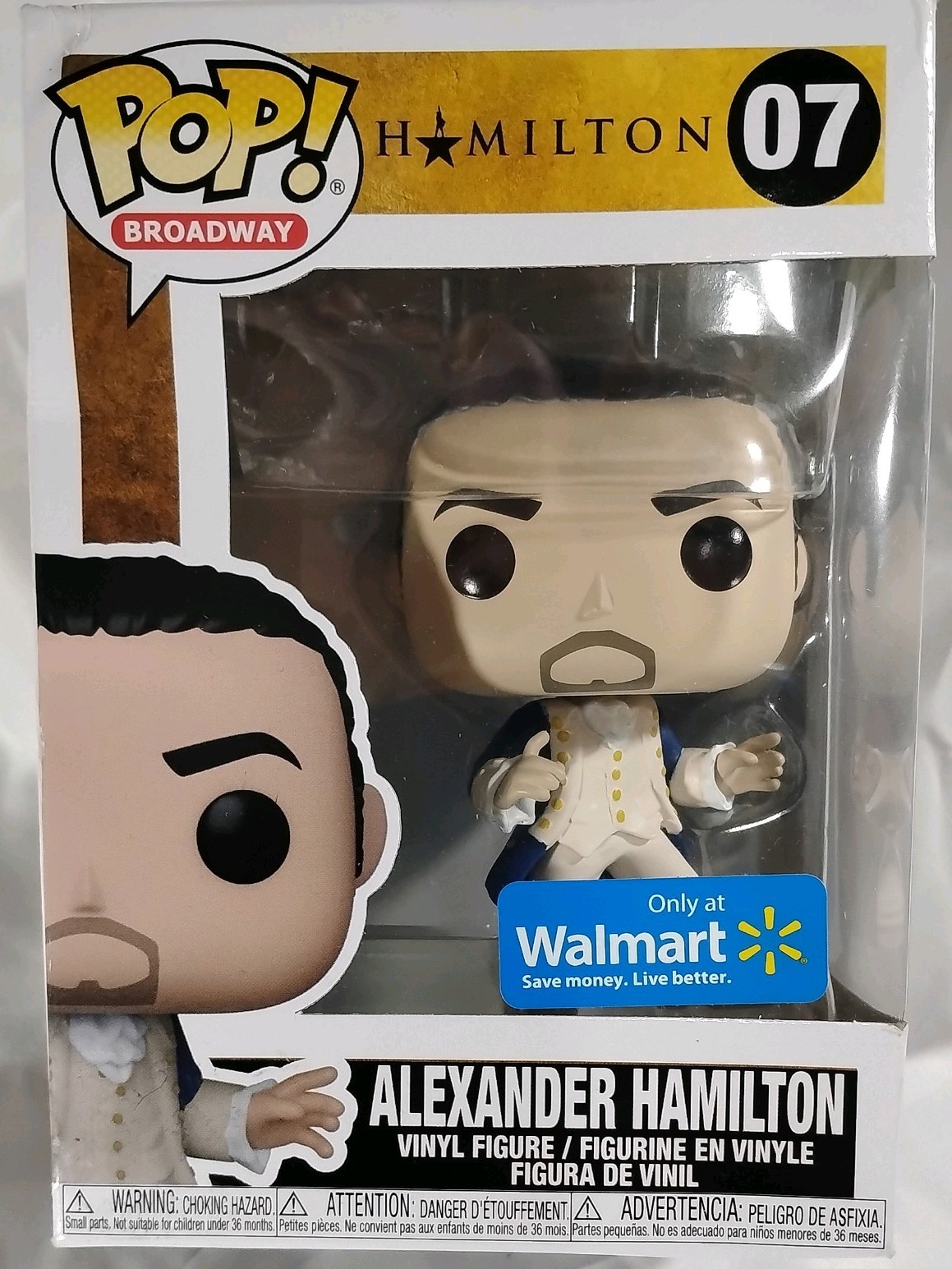 Alexander Hamilton Walmart Exclusive Funko Pop Broadway Vinyl w/Box Authentic