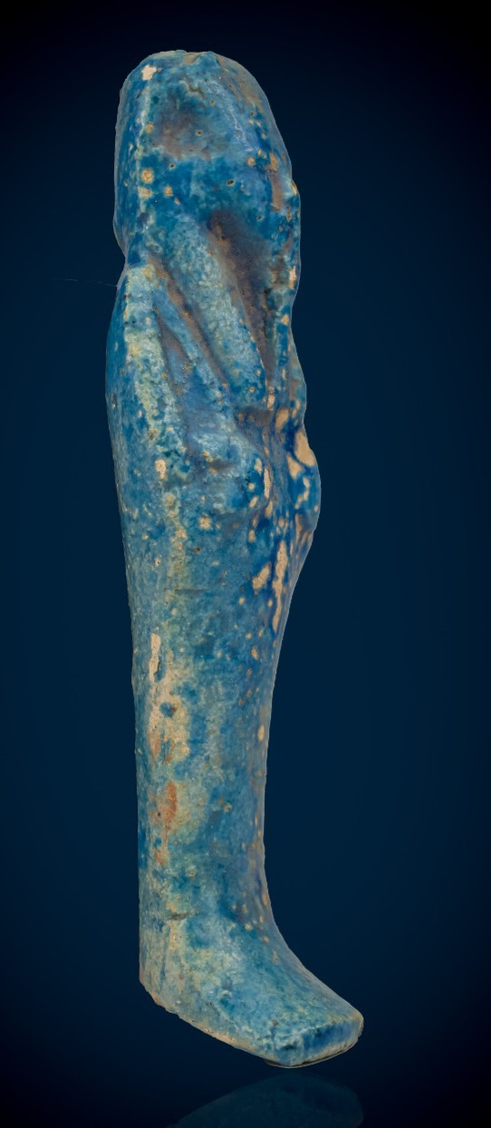 Ancient Egyptian Antiques Blue Faience Ushabti Shabti Rare Funerary Artifact BC