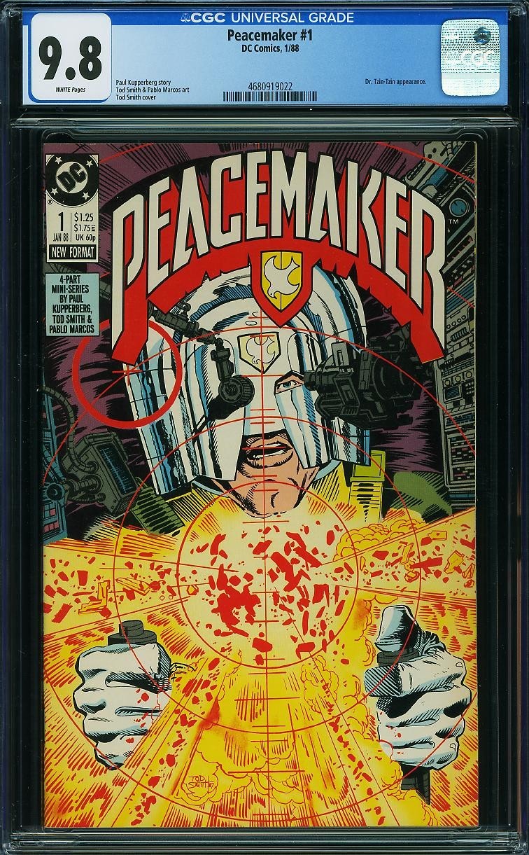 Peacemaker 1 CGC 9.8 DC Comics 1988 John Cena Series White Pages
