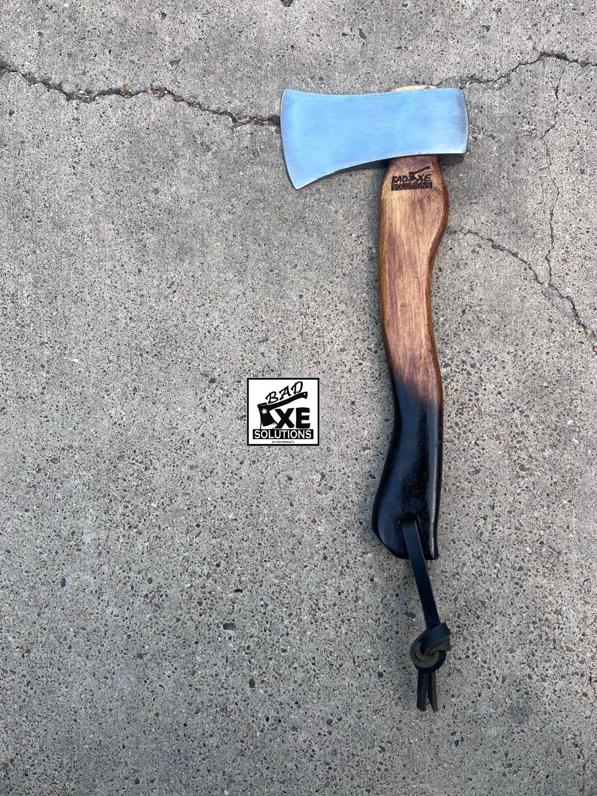 Bad-Axe SM 1.9lb Camp Axe - Custom Handmade 13.5in Maple Handle