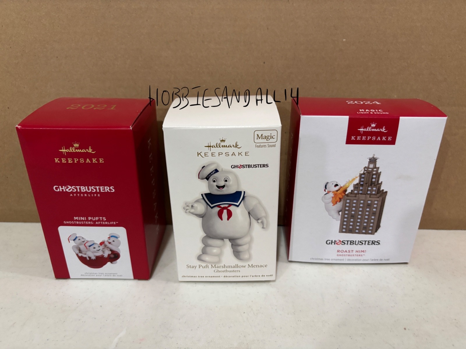 Hallmark Keepsake Ornament Lot  Ghostbusters Stay Puft Mini Roast Him New 