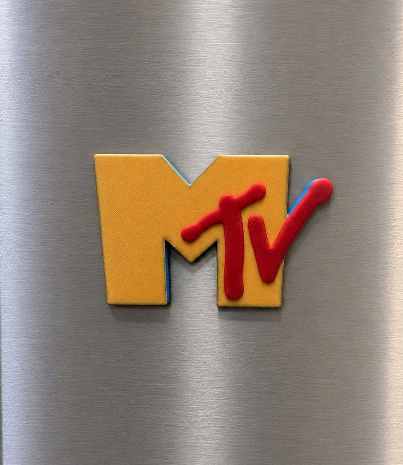 MTV 3D Logo Fridge Magnet. 4\