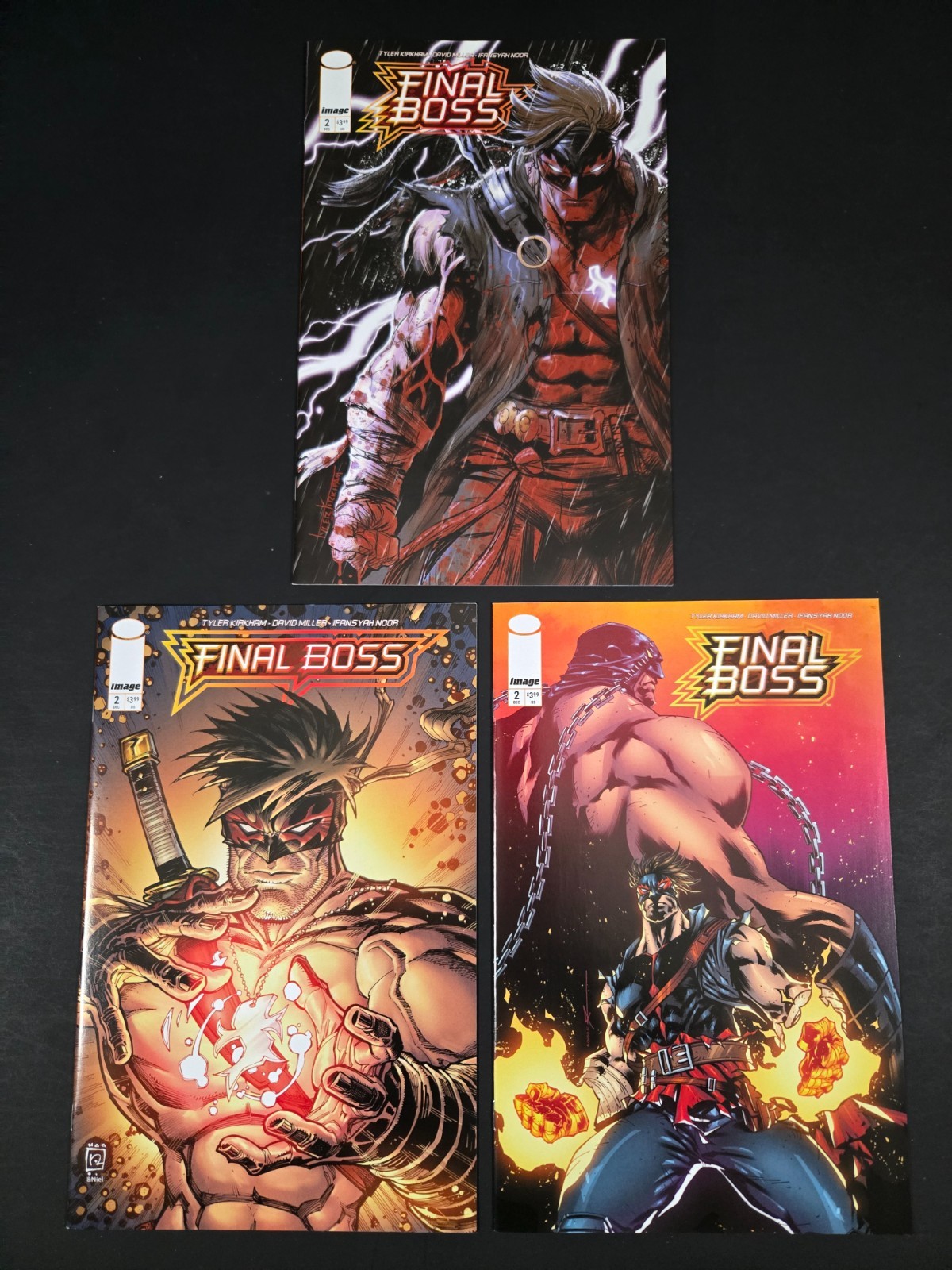 Final Boss #2, Lot of 3 Standard Covers, Image, NM/Better, 1st Appearance