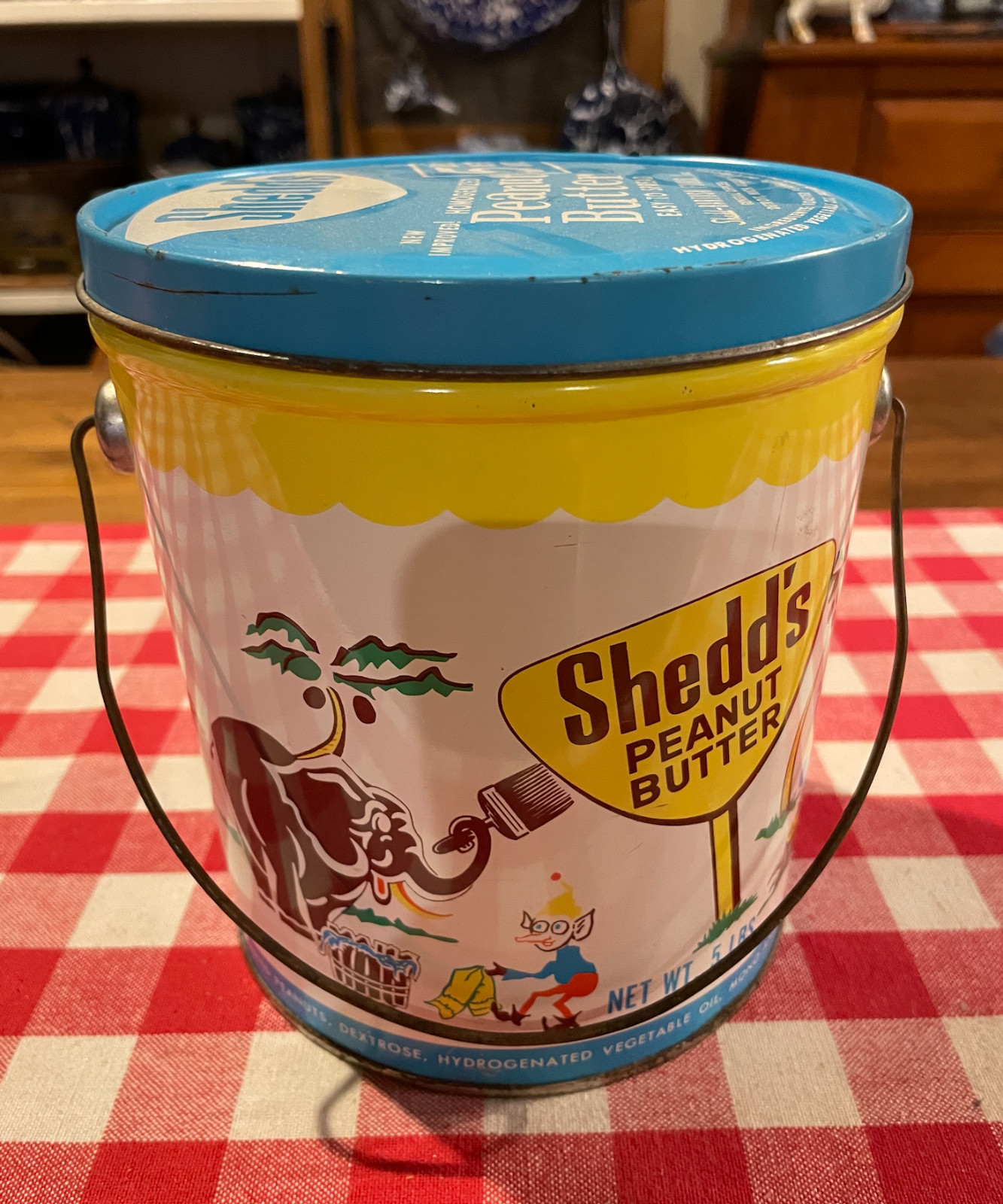 Vintage 1950s Shedd's Peanut Butter Tin