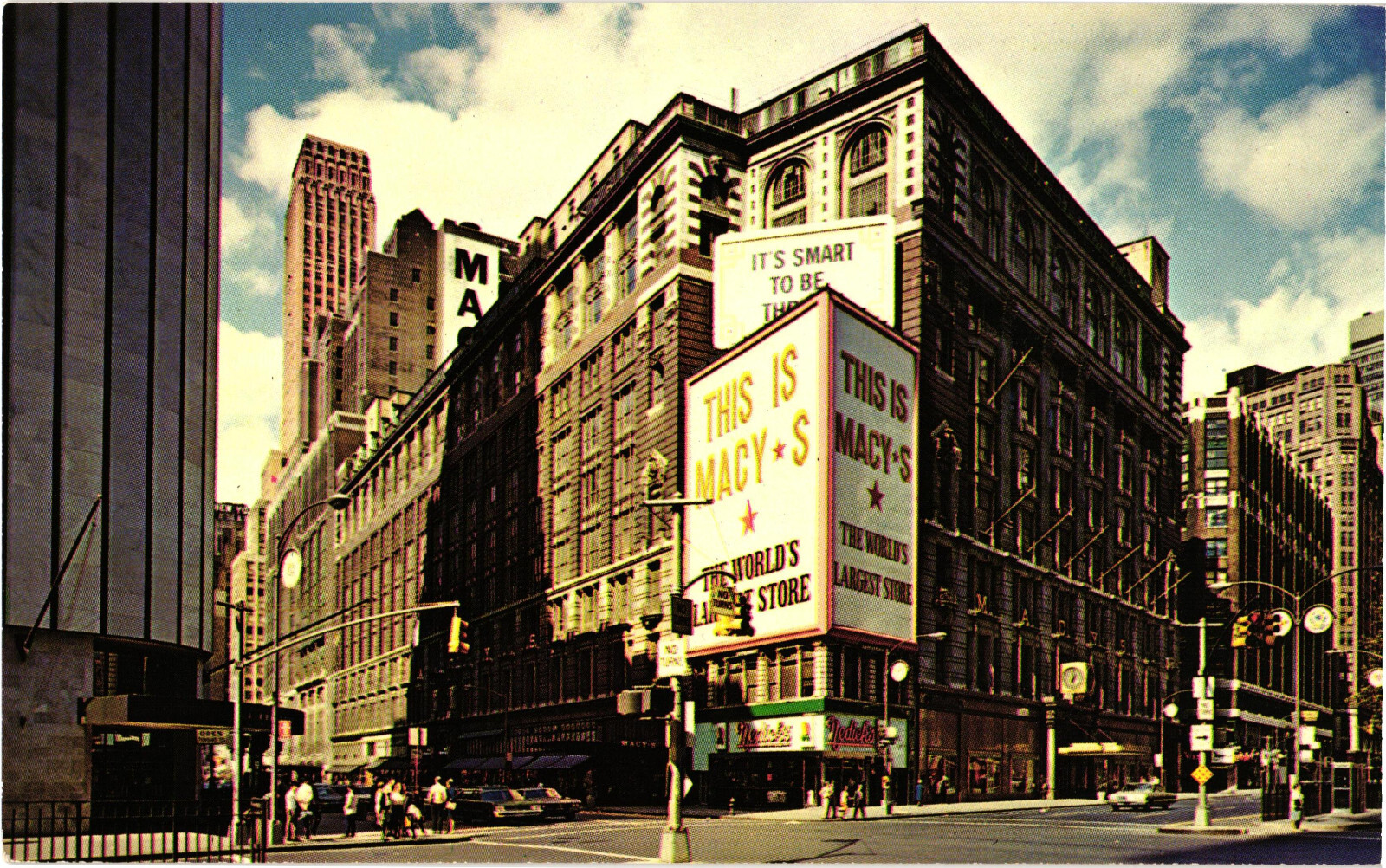 Herald Square New York City Macy\'s Department Store Postcard Unposted Vintage